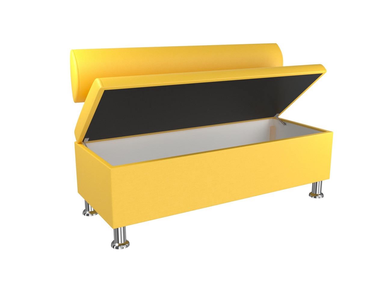 Диван BNB Флеш з нішею 1200x540x780 жовтий. Флай 2240. Для офісу, приймальні, очікування, фото 1