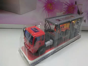 Трейлер машина камаз червоний