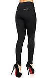 Теплі лосини на флісі Утеплені зимові жіночі легінси Лосини трикотажні класикові з начосом OSM 748, фото 3