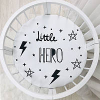 Простынь детская с печатью Little hero