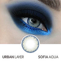 Контактные цветные линзы Urban Layer Sofia Aqua