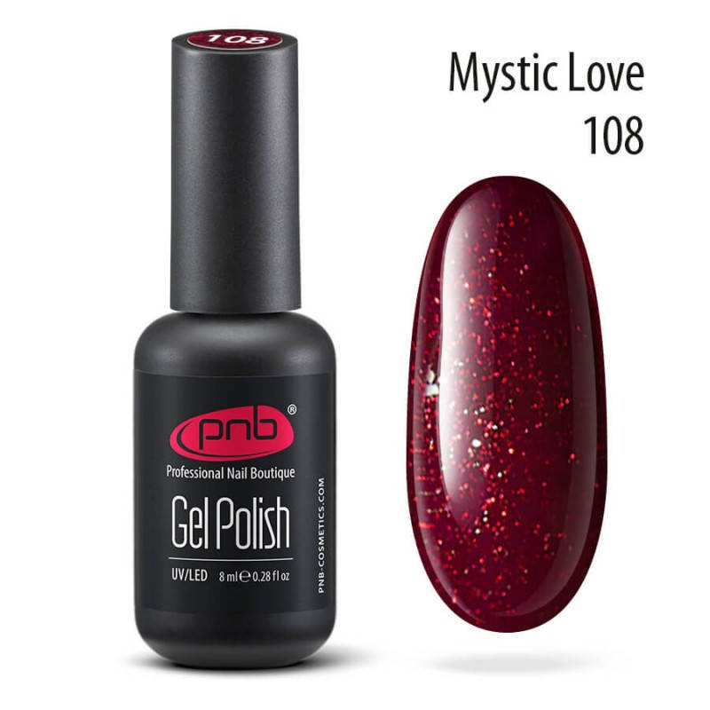 

Гель-лак PNB Gel nail polish №108 mystic love 8 мл (15055L')