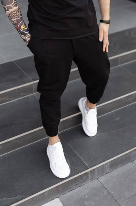 

Мужские оверсайз чёрные штаны Мужские брюки Чоловічі оверсайз чорні штани Чоловічі штани Nextor