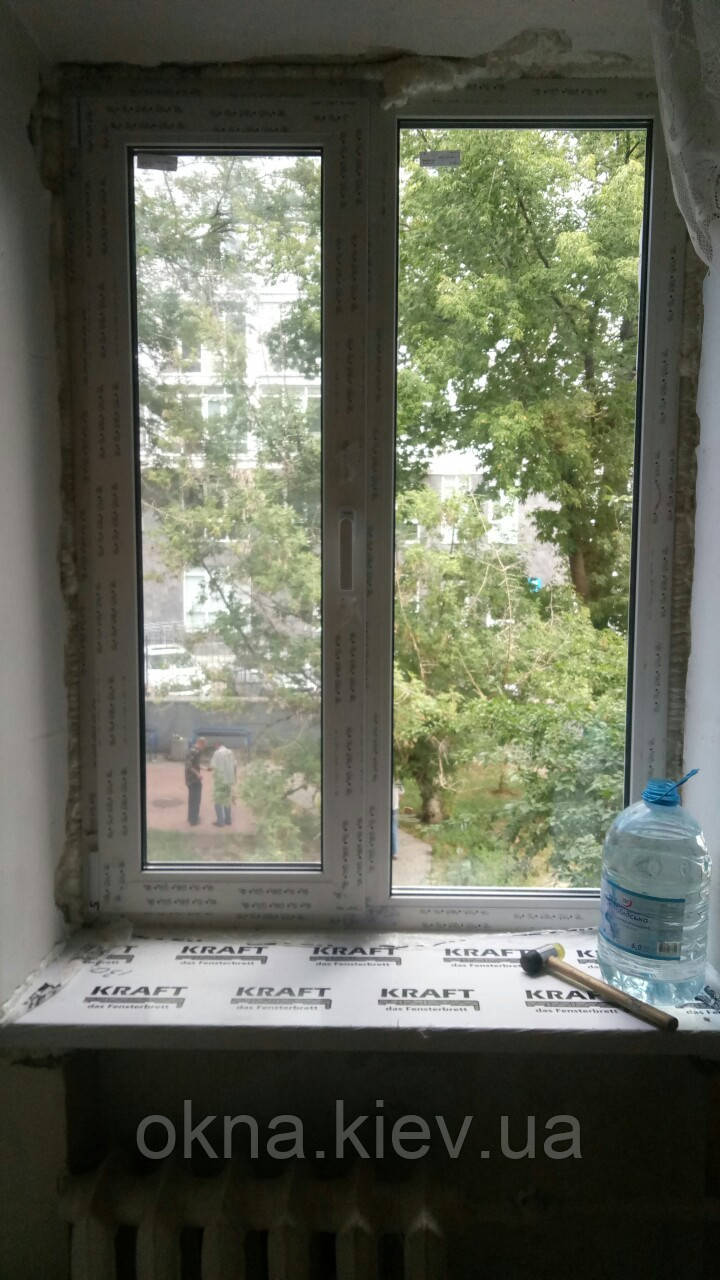 Ламіноване металопластикове вікно Trocal у Києві купити