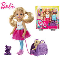 Кукла Челси путешественница Барби Barbie Travel Chelsea Doll mattel