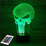 3D світильник з пультом і акумулятором 3D Lamp Картель (LP-2689), фото 6