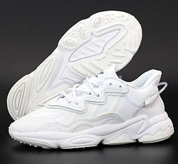 Чоловічі кросівки Adidas Ozweego W White рефлективні 41-45р. Живе фото. топ