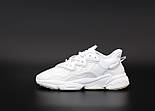 Чоловічі кросівки Adidas Ozweego W White рефлективні 41-45р. Живе фото. топ, фото 3