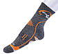 Набір трекінгові шкарпетки 3 пари CoolMax AONIJIE 40-44 Сірий з оранжевим, фото 2