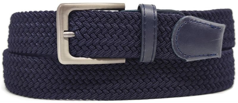 Універсальний чоловічий ремінь текстильна гумка темно-синій