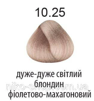 Kaaral 360 Colours.Стійка крем-фарба тон 10.25 дуже світлий блондин фіолетово-махагоновий 100 мл, фото 1