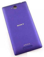 Задняя крышка Sony C2305 Xperia C S39h фиолетовая Оригинал