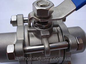 Крани кульові трехсоставные AISI 316L