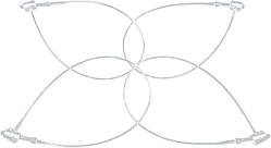 З'єднувач Red Arrow 130 мм 1000 шт. прозорий