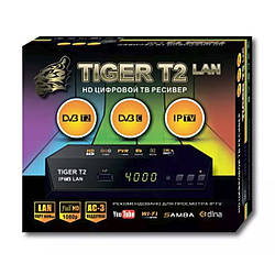 Tiger T2 IPTV LAN приймач TV тюнер (ethernet)