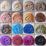 Пухнастий плед травичка з довгим ворсом "Фісташковий" (хутровий), розмір 160х210 см, фото 3