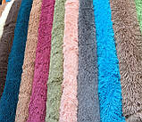 Пухнастий плед травичка з довгим ворсом "Фісташковий" (хутровий), розмір 160х210 см, фото 4