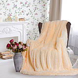 Пухнастий плед травичка з довгим ворсом "Фісташковий" (хутровий), розмір 160х210 см, фото 6