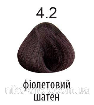 Kaaral 360 Colours.Стійка крем-фарба тон 4.2 фіолетовий шатен 100 мл