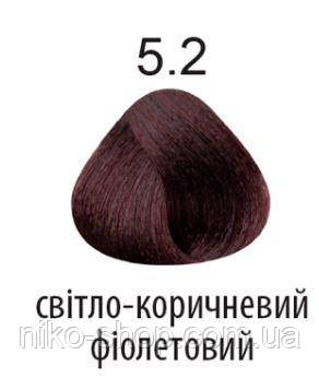 Kaaral 360 Colours.Стійка крем-фарба тон 5.2 світло-коричневий фіолетовий 100 мл