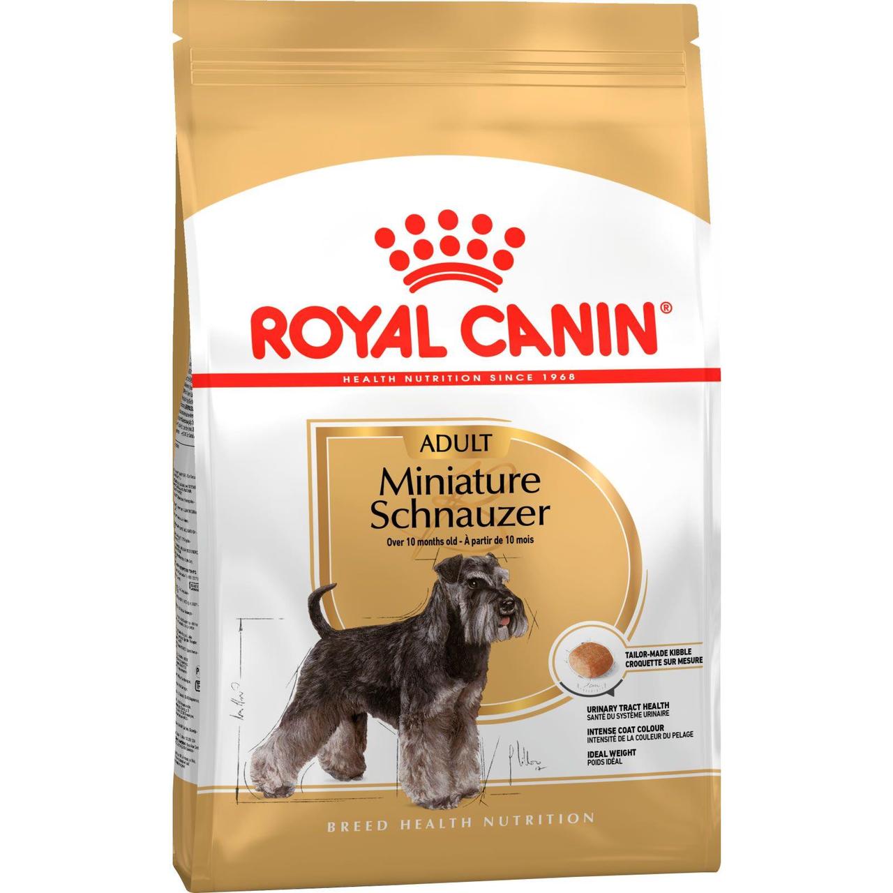 Для шнауцеров Royal Canin Miniature Schnauzer, 7,5 кг роял канин