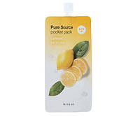 Missha Pure Source Pocket Pack Компактна маска для обличчя Лимон (Lemon)