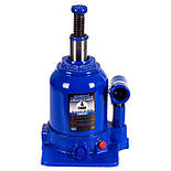 Домкрат 4 тонни 2х циліндр. Автомобільний Гідравлічний Телескоп min 160 мм — max 390 мм Телескопічний, фото 3