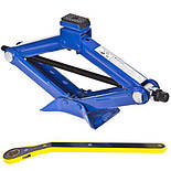 Домкрат Ромб 1.5 тонни 390 мм Автомобільний Робічний Гвинтовий з тріскачкою, фото 3