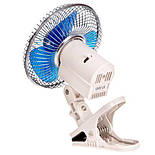 Авто Вентилятор 12 Вольт Диаметр - 15,2 см (угол поворота 120 градусов на клипсе), фото 5