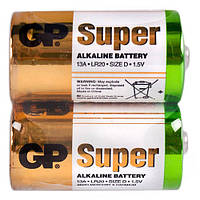 Батарейка LR20 GP SUPER ALKALINE 1.5V 13A-S2 щелочная D