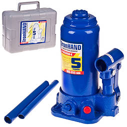 Домкрат 5 тонн Телескоп Гідравлічний 185-355 мм Автомобільний Пляшковий валіза. IH-185355D-K