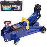 Домкрат 2 тонни Підкотний Гідравлічний 135-340 мм із Поворотною Ручкою Автомобільний DP-135340K, фото 5