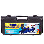 Домкрат 2 тонни Підкотний Гідравлічний 135-340 мм із Поворотною Ручкою Автомобільний DP-135340K, фото 4
