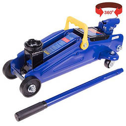 Домкрат 2 тонни Підкотний Гідравлічний 135-340 мм із Поворотною Ручкою Автомобільний DP-135340K