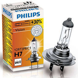 Автолампи Philips Vision H7 +30% (12972PR C1) 2.68 e (12972PR C1)