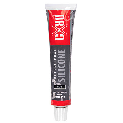 Герметик прокладки силіконовий CX-80 SILICONE PROFESIONAL 80ml (black)-Premium / чорний