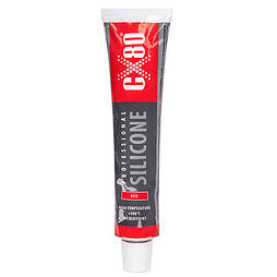 Герметик прокладки силіконовий CX-80 SILICONE PROFESIONAL 80ml (red)-Premium / червоний (80 RD)