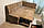 Розкладний кутовий диван на кухню (Світло-коричневий), фото 3