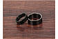 Парні кільця "Чорна сталь", дружин. 15.5, 16.5, 17.5, 18, чоловік. 17.5, 18, 19, 20, 20.5, 21.5, фото 2