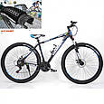Гірський велосипед HAMMER-27,5 Чорно-синій Японія Shimano на зріст від 160 см до 190 см, фото 2