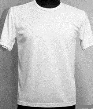 Футболка чоловіча 200г/м розмір 3XL для сублімації біла ДВОШАРОВА