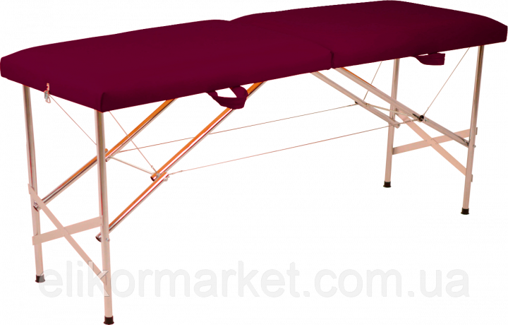 Складна косметологічна кушетка Автомат Еко-Шкіра 185*60*75 "Економ", фото 1