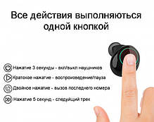 (Внимание! 1 навушник) Бездротовий Bluetooth-навушник, гарнітура з кейсом Alitek S2 Black/Grey, фото 2