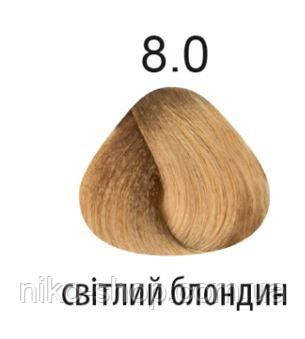 Kaaral 360 Colours.Стійка крем-фарба тон 8.0 світлий натуральний блондин 100 мл, фото 1