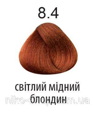 Kaaral 360 Colours.Стійка крем-фарба тон 8.4 світлий мідний блонд 100 мл