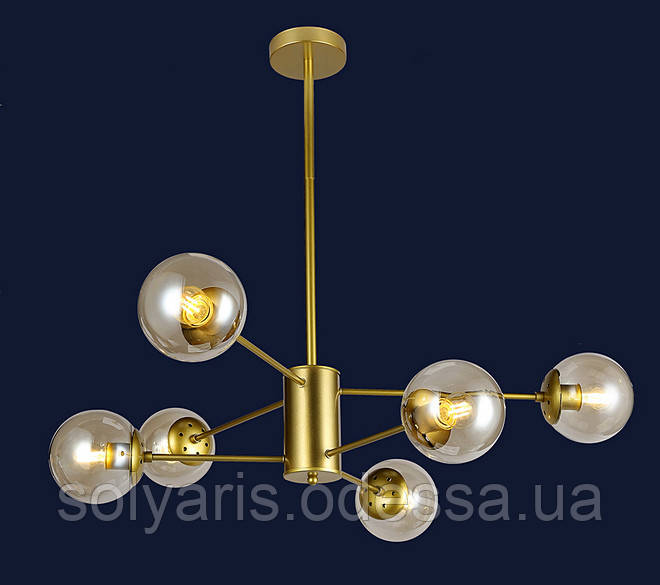 Люстра лофт 7526033-6 GD+BR