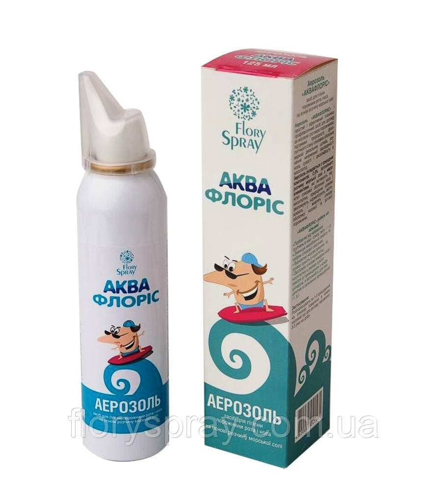 Купить СПРЕЙ ДЛЯ НОСА, РАСТВОР МОРСКОЙ СОЛИ "АКВАФЛОРИС", аэрозоль 125 ...
