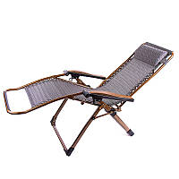 Шезлонг розкладний 200х68 см до 120 кг