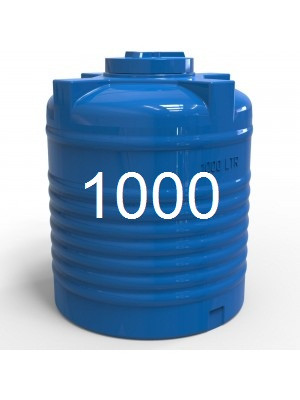 Ємність пластикова для води двошарова вертикальна 1000 літрів.