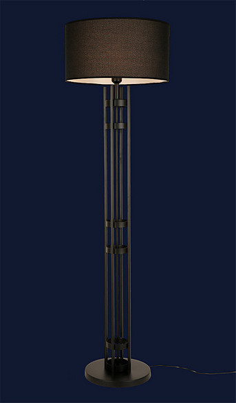 Стильний торшер з абажуром 918F8322-1 BK